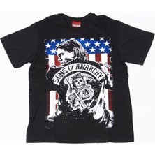 Bunlardan İstiyorum Sons Of Anarchy No:1 Tişört Siyah