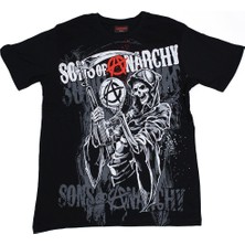 Bunlardan İstiyorum Sons Of Anarchy Tişört Siyah