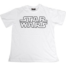 Bunlardan İstiyorum Star Wars Logo Tişört Byeaz