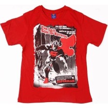 Bunlardan İstiyorum Superman No:10 Tişört Kırmızı