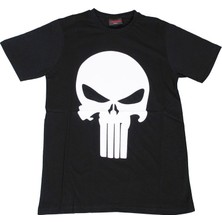 Bunlardan İstiyorum The Punisher Tişört Siyah