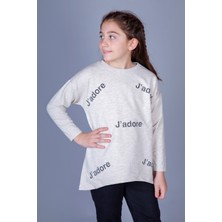 Toontoy Kız Çocuk Jadore Baskılı T-Shirt