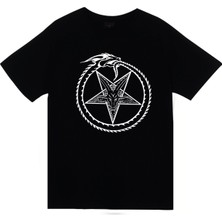 Stonedfame Pentagram Baskılı T-Shirt