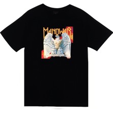 Stonedfame Manowar Baskılı T-Shirt