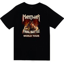Stonedfame Manowar Baskılı T-Shirt