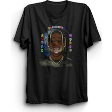 Stonedfame Travis Scott Astroworld Baskılı Tshirt