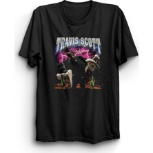 Stonedfame Travis Scott Astroworld Baskılı Tshirt