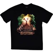 Stonedfame Led Zeppelin Baskılı T-Shirt