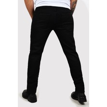 DeepSEA Siyah Slim Fit Likralı Kot Pantolon Esnek Jeans Erkek Kot Pantolon 2100441