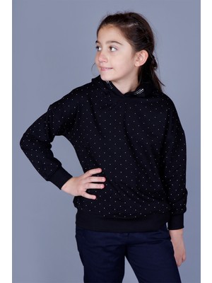 Toontoy Kız Çocuk Taş İşlemeli Sweatshirt