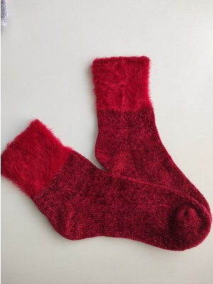 Sahab Kadın Renkli Şöni Bot Çorabı