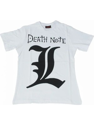 Bunlardan İstiyorum Death Note L Tişört Beyaz
