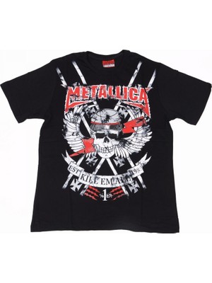 Bunlardan İstiyorum Metallica Kill Em All Tişört Siyah