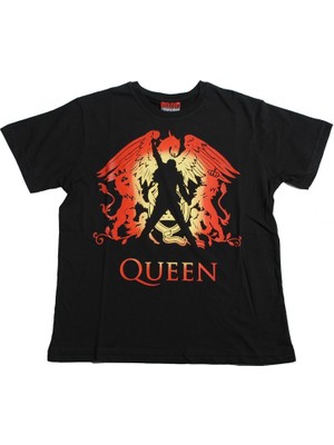 Bunlardan İstiyorum Queen The Show Must Go On Tişört Siyah