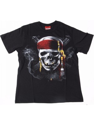 Bunlardan İstiyorum Skull No:4 Tişört Siyah