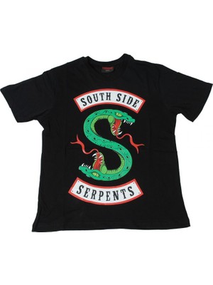 Bunlardan İstiyorum South Side Serpents Tişört Siyah