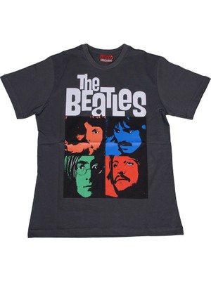 Bunlardan İstiyorum The Beatles No:1 Tişört Gri