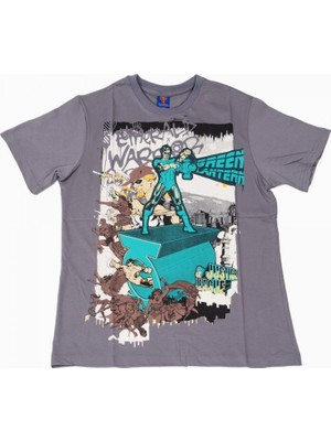 Bunlardan İstiyorum The Green Lantern No:1 Tişört Gri