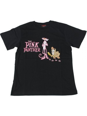 Bunlardan İstiyorum The Pink Panther Tişört Siyah