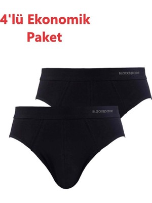 Blackspade %100 Pamuklu 4'lü Ekonomik Paket Erkek Slip