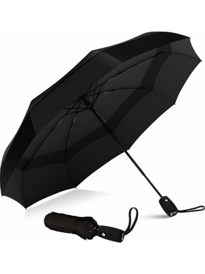 Repel Umbrella Teflonlu Rüzgara Dayanıklı Otomatik Seyahat Şemsiyesi