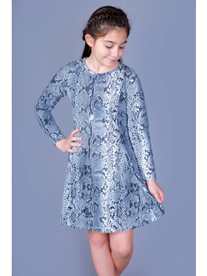 Toontoy Kız Çocuk Desenli Elbise