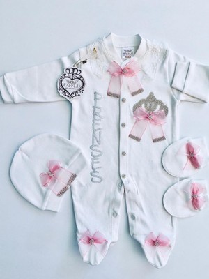 Waffle Baby Prenses Süslü Tulum