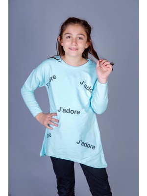 Toontoy Kız Çocuk Jadore Baskılı T-Shirt