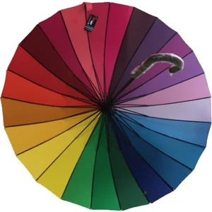 Otomatik Gökkuşağı Baston Şemsiye