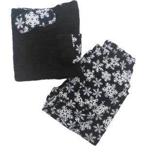 | Kadın Welsoft Polar Pijama Takımı Uzun Kol Uyku Bantlı
