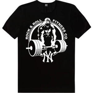 Gorilla Gym Siyah Kısa Kollu Erkek Tişört