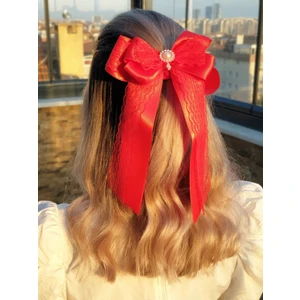 174 - Vintage Fiyonk Fular Saç Lastiği