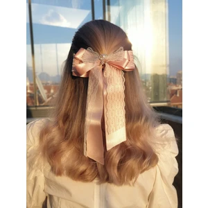 174 - Vintage Fiyonk Fular Saç Lastiği