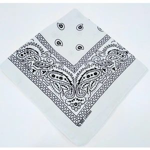 Şal Desen Kare Bandana Kırmızı