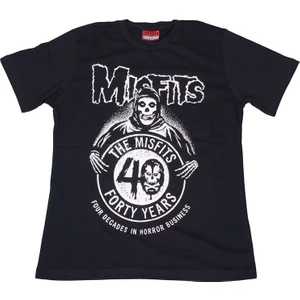 Bunlardan İstiyorum Misfits 40 Years Tişört Siyah
