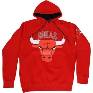 Bunlardan İstiyorum Nba Chicago Bulls Kapüşonlu Sweatshirt Hoodie Kırmızı