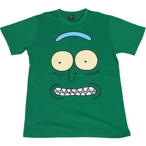 Bunlardan İstiyorum Rick And Morty Pickle Rick Tişört Yeşil