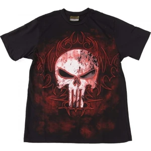 Bunlardan İstiyorum The Punisher Logo No 2 Tişört Siyah