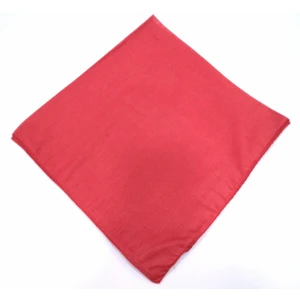 Düz Renk Kırmızı Kare Bandana