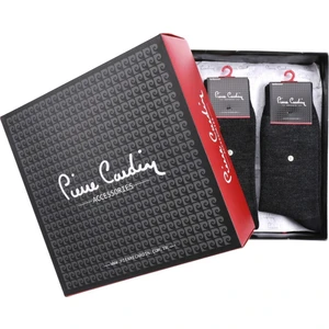 Pierre Cardin 3'lü Erkek Yün Çorap - Gri Nokta Desenli