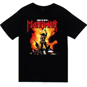 Stonedfame Manowar Baskılı T-Shirt