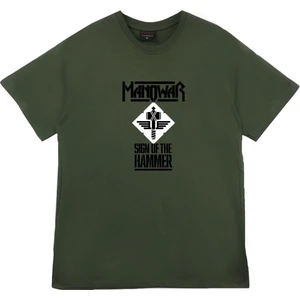 Stonedfame Manowar Baskılı T-Shirt