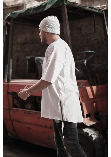 Beyaz Fermuar Detaylı T-Shirt 1KXE1-44339-01 fiyatları