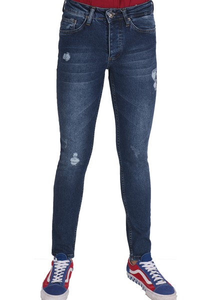 Erkek Denim Pantolon Lzr Işlemli Plpyn