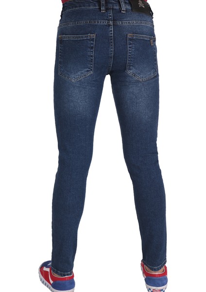 Erkek Denim Pantolon Lzr Işlemli Plpyn