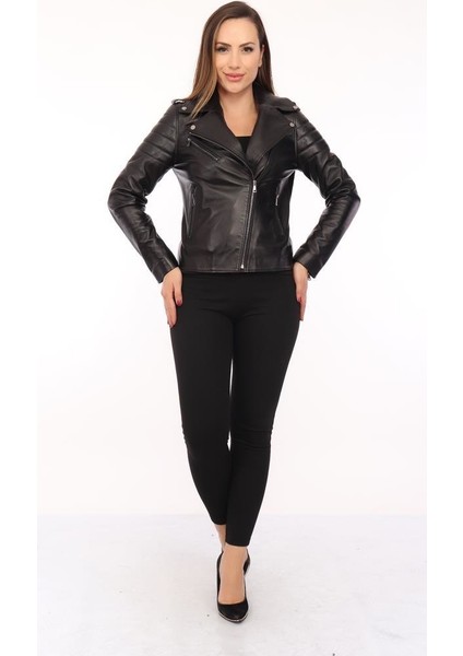 Deri Daisy Siyah Kadın Deri Ceket fiyatları