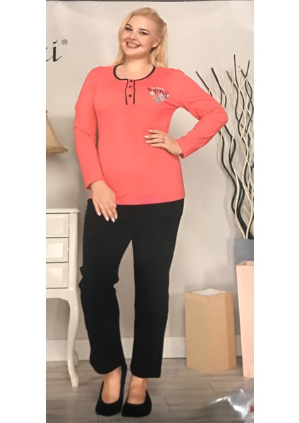 B79-16 Bayan Battal Pijama Takımı