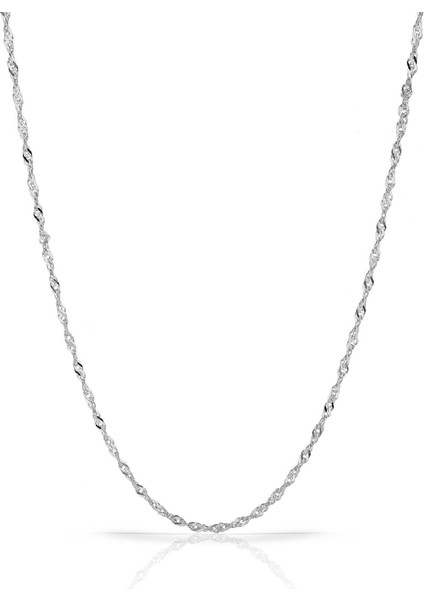 Silver 925 Ayar Gümüş 50 cm Singapur Zincir DSMTH1002