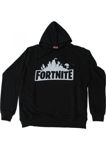 Fortnite Kapüşonlulu Sweatshirt Siyah