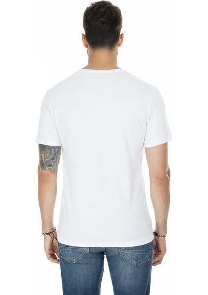 Basic Bisiklet Yaka Slim Fit 2 Pack T-Shirt Erkek T-Shirt 5722512O2
